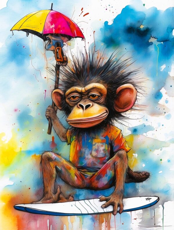 Surfing Monkey